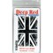 Deep Red Stamps British Flag Grunge Rubber Cling Stamp 3.25 x 2.1 inches